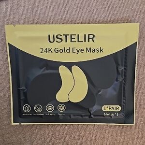 Ustelir 24K Gold Eye Mask 1 Pair Beauty    Unisex